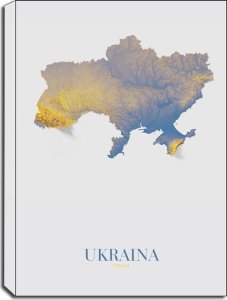 Coca-Cola Ukraina, mapa - obraz na płótnie 61x91,5 cm 1