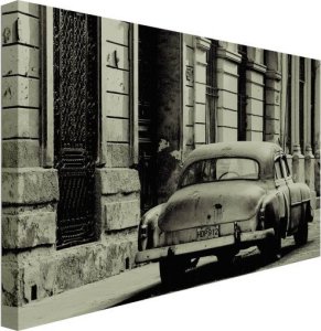 galeria plakatu Vintage Car Havana Cuba - obraz na płótnie 80x60 cm 1