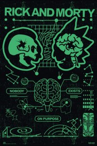 Pyramid Rick and Morty Nobody Exist On Purpose - plakat 61x91,5 cm 1