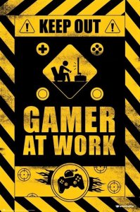 GbEye Zakaz Wstępu Gamer At Work - plakat 61x91,5 cm 1