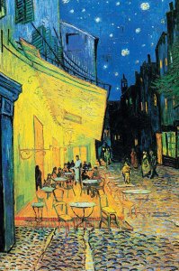 Enjoy Vincent Van Gogh Taras kawiarni w nocy - plakat 61x91,5 cm 1