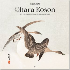 Ohara Koson Sztuka Japonii - Kalendarz 2025 Ścienny 30x60 cm 1