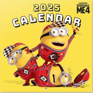 Minionki - Oficjalny Kalendarz 2025 Ścienny 30x60 cm 1