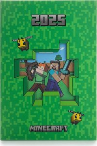 Minecraft - Kalendarz Książkowy 2025 Terminarz 15,6x21,2 cm 1