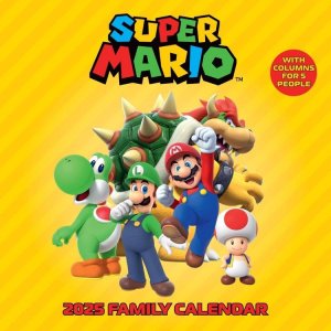 Super Mario - Planer Rodzinny 2025 Kalendarz 30x60 cm 1