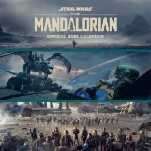 Gwiezdne Wojny Star Wars The Mandalorian - Oficjalny Kalendarz 2025 Ścienny 30x60 cm 1