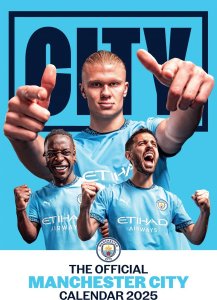 Manchester City - Oficjalny Kalendarz 2025 Ścienny 29,7x42 cm 1