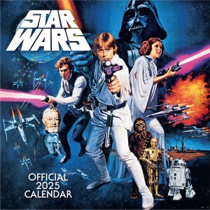 Gwiezdne Wojny Star Wars Classic - Oficjalny Kalendarz 2025 Ścienny 30x60 cm 1
