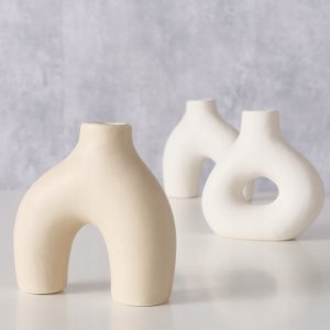 Boltze Zestaw ozdobnych wazoników METTY, 3 szt., wys. 10 cm 2