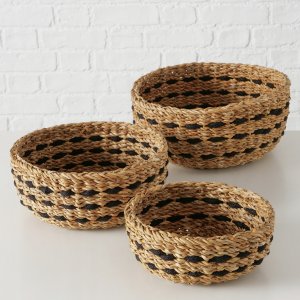 Zestaw okrągłych koszyków ozdobnych BOKAR, 3 szt. Ø 21-30 cm 2