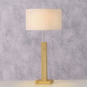 Lampa stołowa z bambusową bazą BENITO, 57 cm 3