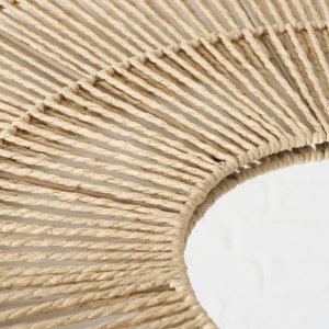 Dekoracyjne lustro w plecionej ramie MARAL, Ø 75 cm 3