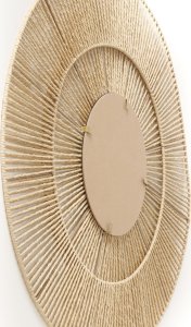 Dekoracyjne lustro w plecionej ramie MARAL, Ø 75 cm 5