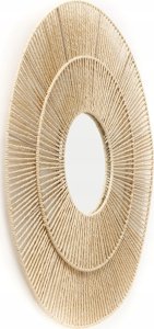 Dekoracyjne lustro w plecionej ramie MARAL, Ø 75 cm 6