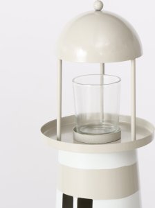 Zestaw metalowych dekoracji w kształcie latarni morskich SANDS, wys. 40-57 cm 3