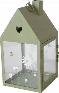 Lampion metalowy domek HONEY, wys. 27 cm 1
