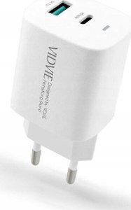 Ładowarka Vidvie ŁADOWARKA SIECIOWA PLE248 1XUSB 1XTYPE C 3A PD 20W BIAŁY 7