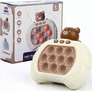 Gra Pop It elektorniczna beżowa miś 3 lata+ 2