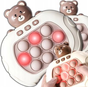 Gra Pop It elektorniczna beżowa miś 3 lata+ 3