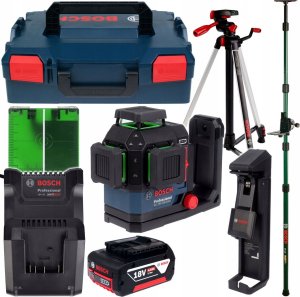 Bosch Laser krzyżowy GLL 18V-120-33 CG + 1x4.0Ah zielony 35 m 6