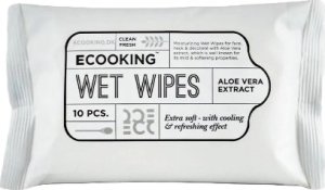 Ecooking Wet Wipes Aloe Vera Extract Chusteczki do oczyszczania twarzy 10 szt. 1