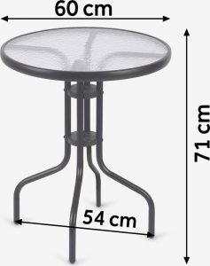 Stolik ogrodowy okrągły 60 x 71 cm Sofotel SO-981 5