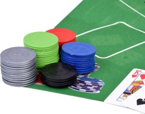 Zestaw Gra karciana 2w1 Poker i BlackJack Żetony + karty + plansza GR0706 9