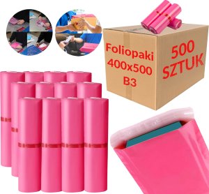 Foliopaki Kurierskie Różowe B3 400x500mm - 500 szt. 16