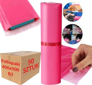 Foliopaki Kurierskie Różowe B3 400x500mm - 500 szt. 3