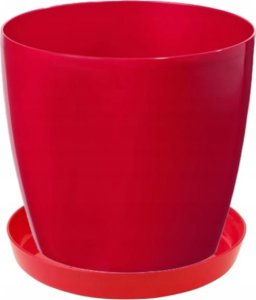 Lamela Podstawka pod doniczkę Czerwona 12,6x1,8cm Plastikowa dekoracyjna 2