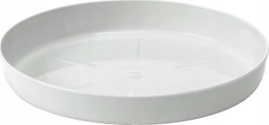Podstawka pod doniczkę Biała 16,9x2,4cm Plastikowa błyszcząca 2