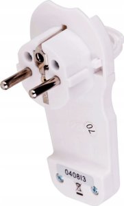 Wtyczka płaska z uchwytem biała 7mm 2P+Z 16 A, 3500W Z uziemieniem 1