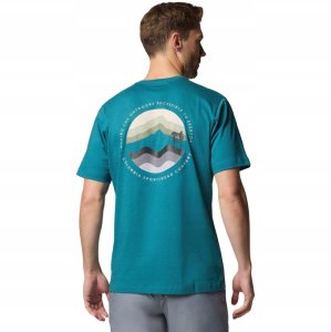 Columbia Kettle River Outdoor Tee 2120411364 Zielone L 2