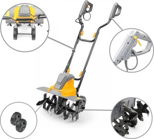 GLEBOGRYZARKA ELEKTRYCZNA KULTYWATOR DO ZIEMI GLEBY MOCNA 2000W 450mm 9