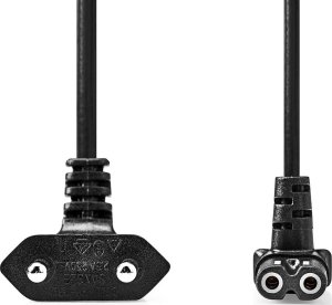 Nedis CEGL11075BK20 kabel zasilające Czarny 2 m Wtyczka zasilająca typu C C1 panel 2