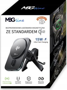 UCHWYT SAMOCHODOWY NA TELEFON MagSafe QI2 ŁADOWARKA BEZPRZEWODOWA do iPhone 4