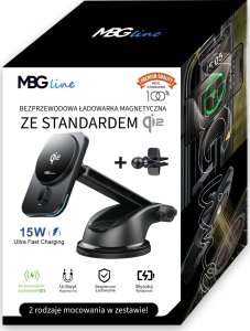 UCHWYT SAMOCHODOWY NA TELEFON MagSafe QI2 ŁADOWARKA BEZPRZEWODOWA do iPhone 3