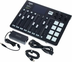 Rode Rodecaster Pro Zestaw do Podcastów Mikrofon Dynamiczny Słuchawki AKG 9