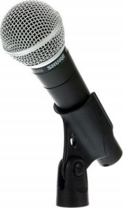 Mikrofon Shure SM58 - zestaw 3 sztuk + statywy i kable XLR 3