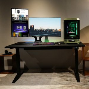 Thermaltake Dual RGB Gaming Monitor Arm, monitor mount (black, for monitors 17'' - 35'') 1