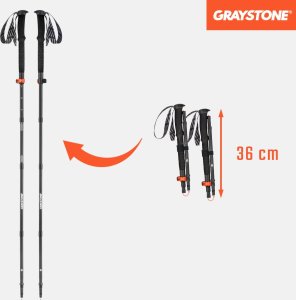 Kije trekkingowe Graystone GTF2 Black 3