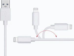 Kabel USB Zenwire USB-A - Lightning 2 m Biały (1000580) 2