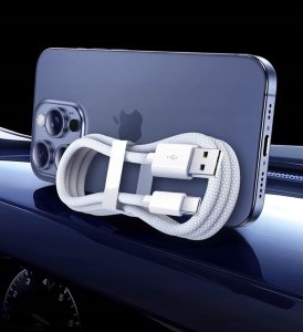 Kabel USB Zenwire USB-A - USB-C 2 m Biały (1000581) 2