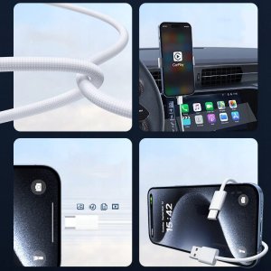 Kabel USB Zenwire USB-A - USB-C 2 m Biały (1000581) 3