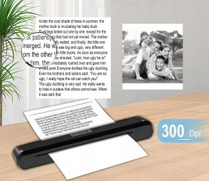 Mini Drukarka termiczna Przenośna do Tatuaży Dokumentów Zdjęć A4 Zenwire TP-820 3