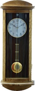 Zegar ścienny JVD NR24020.78 drewniany z kurantaki 68 cm . 1