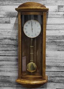 Zegar ścienny JVD NR24020.78 drewniany z kurantaki 68 cm . 2