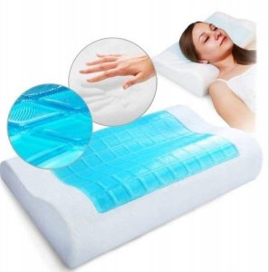 PODUSZKA ORTOPEDYCZNA ŻEL MEMORY FOAM PIANKA Z PAMIĘCIĄ DO SPANIA PREZENT 14
