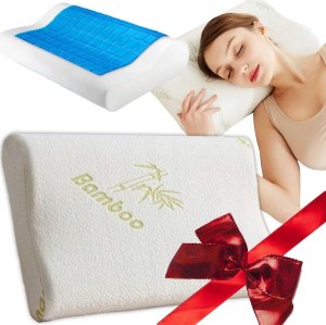 PODUSZKA ORTOPEDYCZNA ŻEL MEMORY FOAM PIANKA Z PAMIĘCIĄ DO SPANIA PREZENT 2