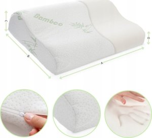 PODUSZKA ORTOPEDYCZNA ŻEL MEMORY FOAM PIANKA Z PAMIĘCIĄ DO SPANIA PREZENT 3